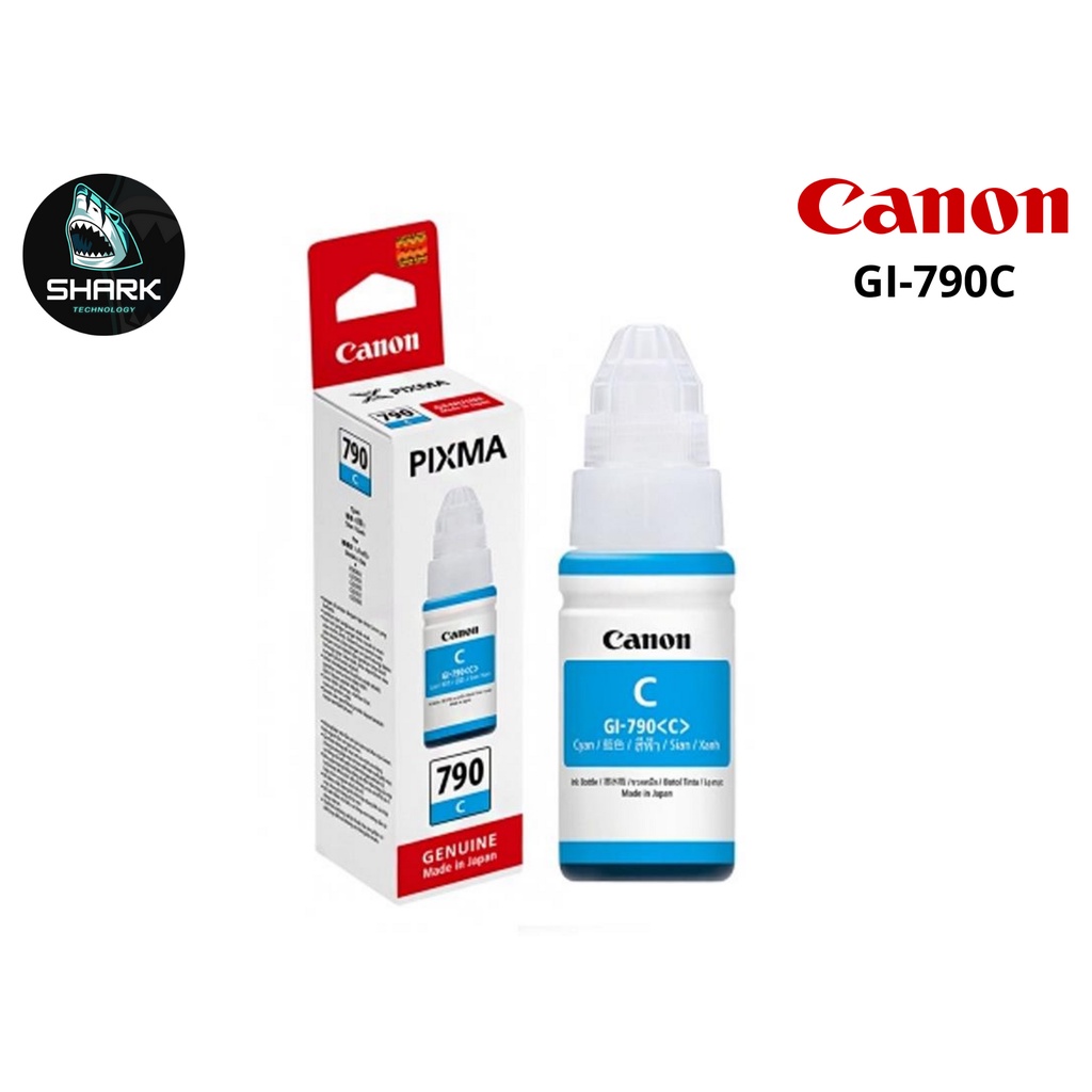 หมึกแท้ Canon GI-790C สี ฟ้า สำหรับ Canon Pixma : G1000 / G2000 / G3000