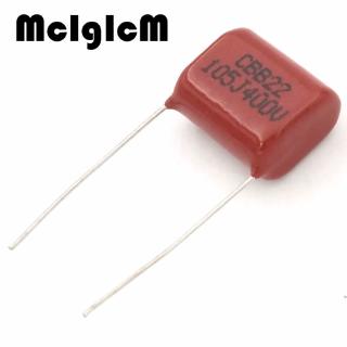 mcigicm 1000 ชิ้น 1 uf 105 400 v cbb polypropylene ฟิล์มตัวเก็บประจุ 15 มม 105 1uf 400v