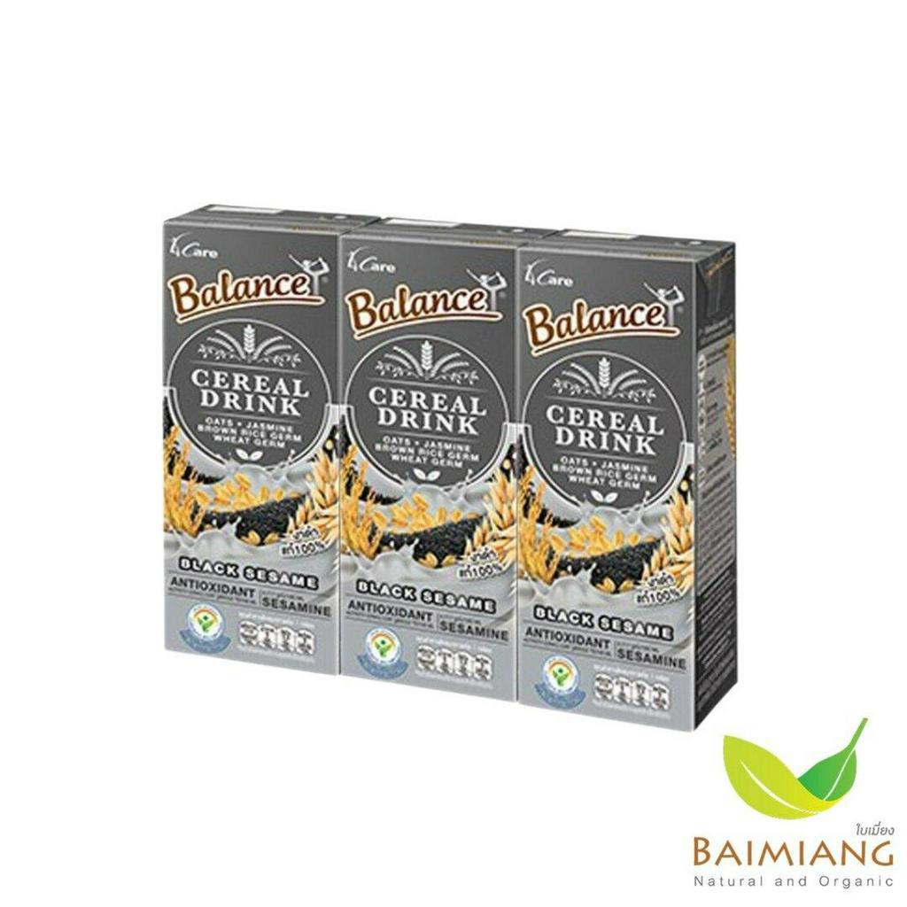[1 แพ็ค] 4 Care Balance เครื่องดื่มน้ำจมูกข้าว สูตรงาดำ(เจ) ขนาด 180 มล.(03748-3)