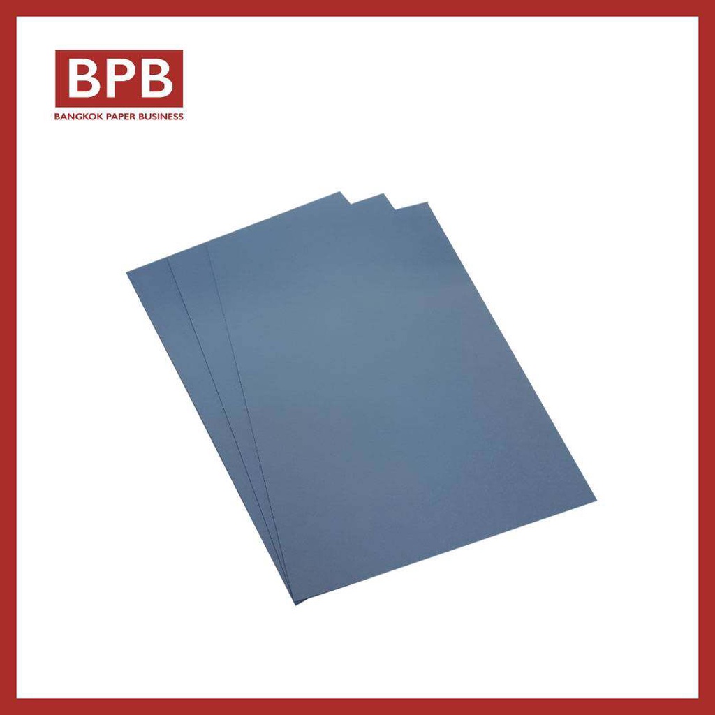กระดาษการ์ดสี A4 สีฟ้าคราม- BP-Azul Noche ความหนา 180 แกรม บรรจุ 10 แผ่นต่อห่อ