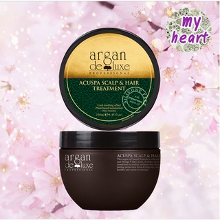 Argan Deluxe Acuspa Scalp &amp; Hair Treatment 250 ml ทรีทเม้นท์ ช่วยกระตุ้นการไหลเวียนโลหิตบนหนังศีรษะ