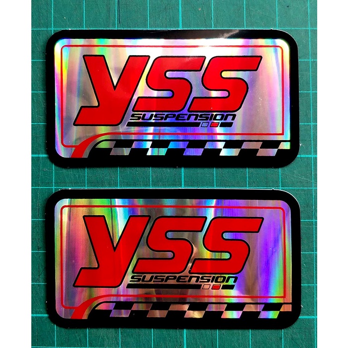 2 แผ่น สติ๊กเกอร์ติดโช็ค YSS แบบสะท้อนแสง มอเตอร์ไซค์วิบาก Supercross ATV สติ๊กเกอร์แต่งซิ่ง สติ๊กเกอร์ติดรถ