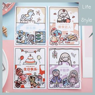 Life Style สติ๊กเกอร์กระดาษวาชิ 40 ชิ้น