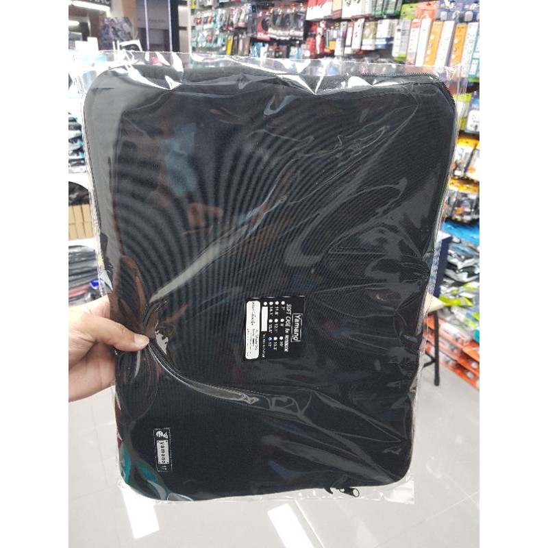 Soft Case ซองใส่โน้ตบุค yamano ย่างดี สีดำ (ขนาด 8 10 11.6 12.1 13.3 14.1 15.6 17นิ้ว) ซอฟเคสNotebook ซองใส่โน๊ตบุ๊ค