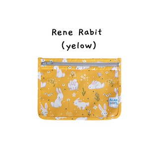 Alan Hops กระเป๋าใสเอนกประสงค์ รุ่น Daily Buddy ลาย Rene Rabbit (Yellow)