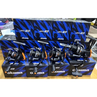 OKUMA JAW 20/30/40/55  รอกสปินนิ่งตีเหยื่อปลอมตกหน้าดิน หรือตกปลาบ่อ หมุนเนียนน่าใช้งาน