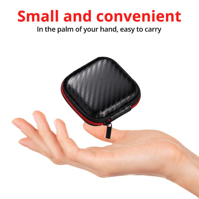 Hdoorlink กระเป๋าหูฟังกล่องกล้องดิจิตอลกระเป๋าโทรศัพท์มือถือกระเป๋าคอมพิวเตอร์สี่เหลี่ยมจัตุรัสกล่องเก็บของ EVA