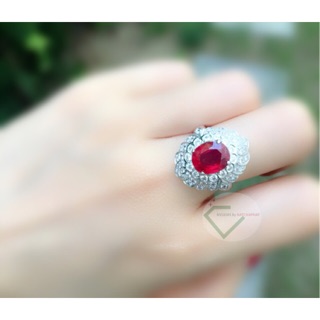 แหวนทับทิมธรรมชาติแท้ (Natural Ruby)