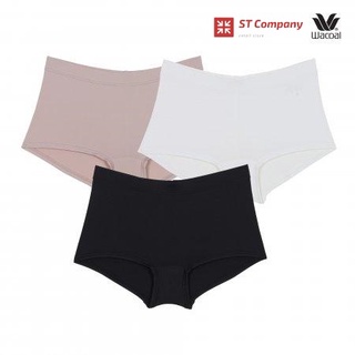 กางเกงใน วาโก้ รูปแบบขาสั้น (Boyleg) ดำ+เบจ+ครีม 3 ชิ้น รุ่น WU8457 Wacoal Boyleg Panty เนื้อผ้า Nylon Tactel กางเกงในขา