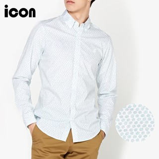 icon (ไอคอน) เสื้อเชิ้ตผู้ชาย แขนยาว มีให้เลือก 4 ลาย พิมพ์ลายกราฟิก ผลิตจากผ้าคอตตอน IAC5005