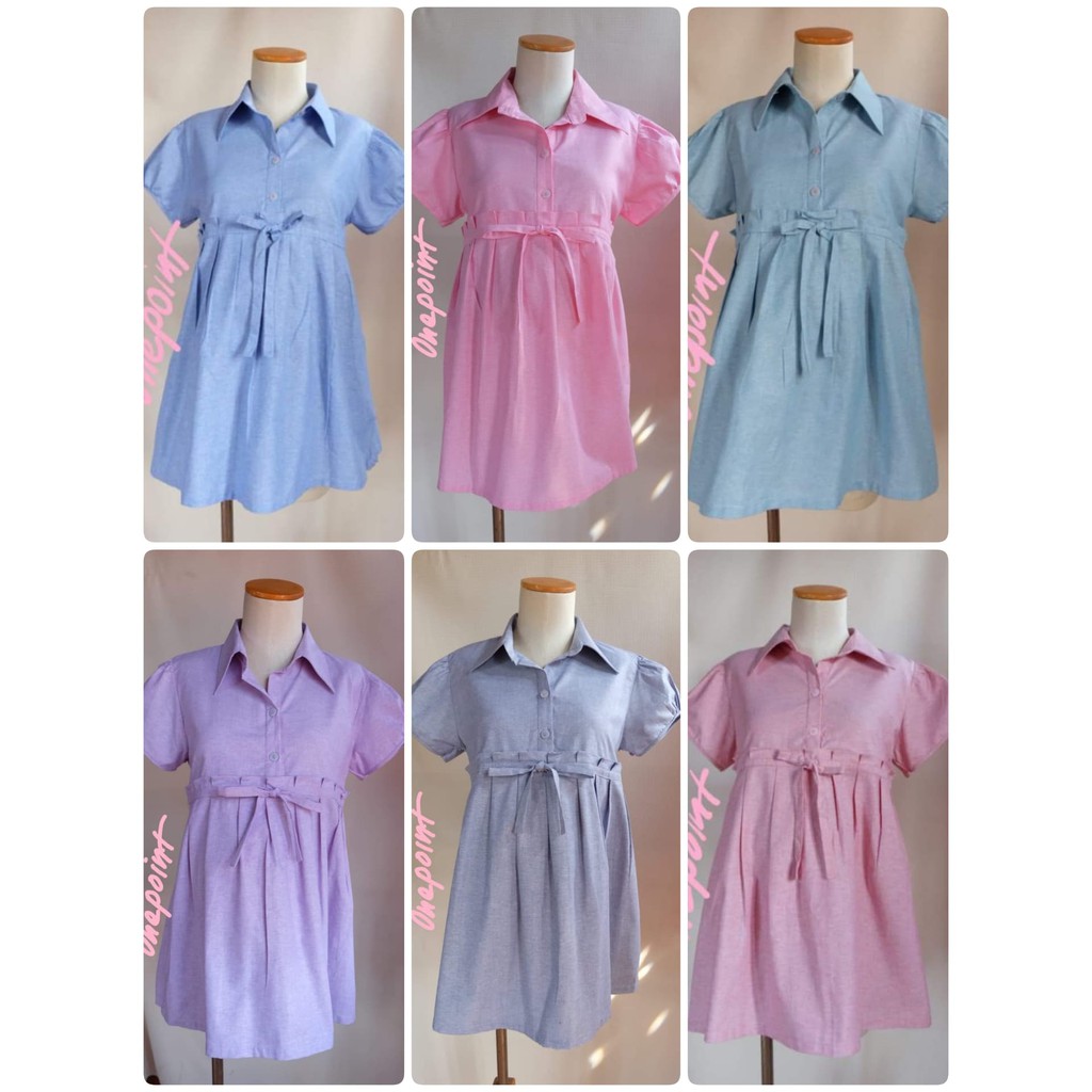เสื้อคลุมท้อง ไซส์ อกไม่เกิน 38 นิ้ว  เเต่งจีบเอวโบว์หน้า แบบน่ารักค่ะ
