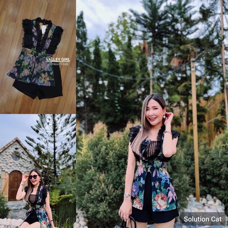 ❤️ป้าย Valley Girl (S เซล) Set 2 ชิ้น เซทระบายผ้าทอ ผ้าดีมากใส่สวยเป๊ะเว่อร์