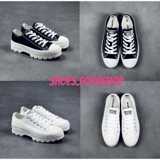 Converse Chuck Taylor All Star Lugged Move Ox สีขาว/สีดำ พร้อมส่ง 36-39 แถมกล่อง สินค้าถ่ายจากงานจริง