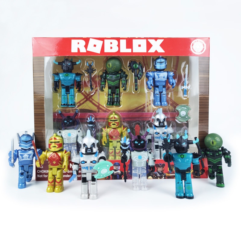 Roblox Robot Riot 4 ของเล่นฟิกเกอร์ชุด Roblox Pack Mix & Match Set Action Figure ของเล่นชุด