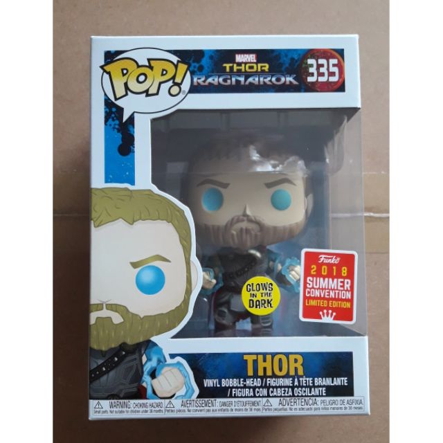 Funko pop Thor 335 Ragnarok Exclusive เรืองแสง หายาก ของแท้ Glow in the ...