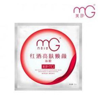 MG Red Wine Complex Whitening Mask Smoothing &amp; Brightening แผ่นมาร์กหน้าสูตรไวน์แดง ให้ผิวหน้าขาว กระจ่างใส