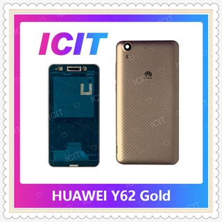 Body Huawei Y6ii/Y62/CAM-L21 อะไหล่บอดี้ เคสกลางพร้อมฝาหลัง Body อะไหล่มือถือ คุณภาพดี ICIT-Display