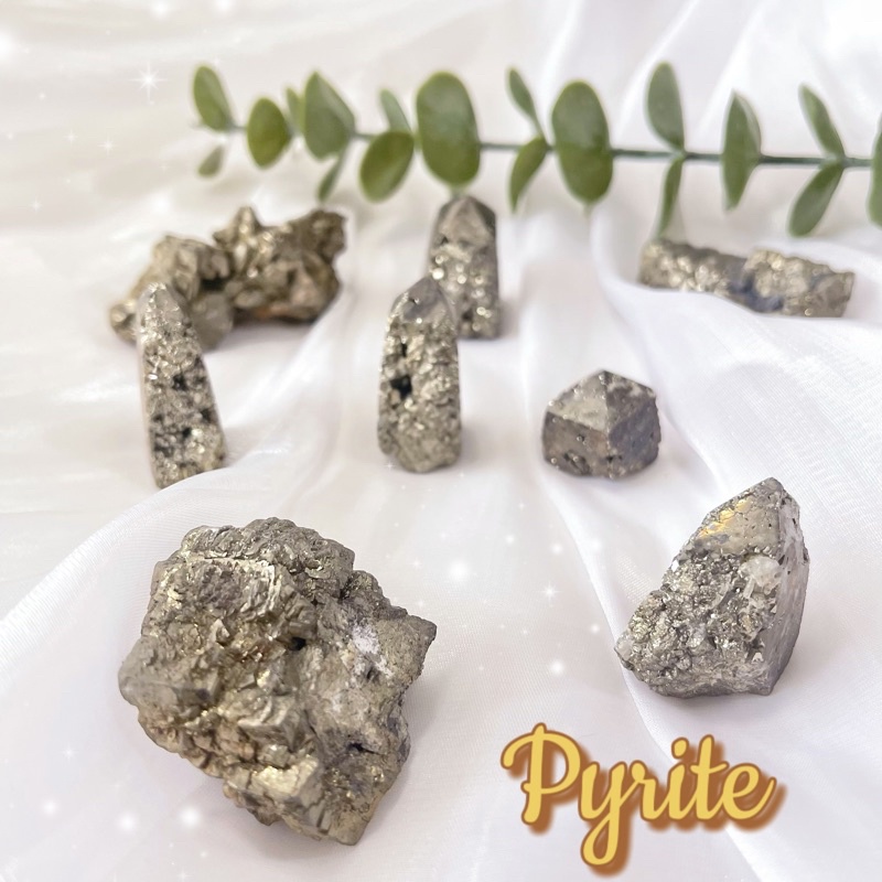 [ LovePeaceCrystals] Pyrite Mini Towers / Crystal Point & Peru Raw