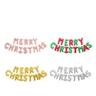 MERRY CHRISTMAS 16 นิ้ว ลูกโป่ง คริสมาส คริสต์มาส แซนต้าครอส สโนว์แมน snowman santa claus