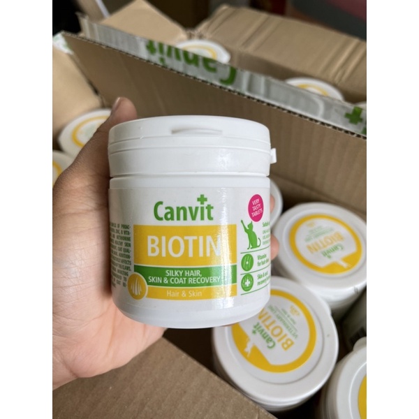 พร้อมส่งงงงง Canvit Cat's Biotin Skin and Coat Growth (100g /100Tabs