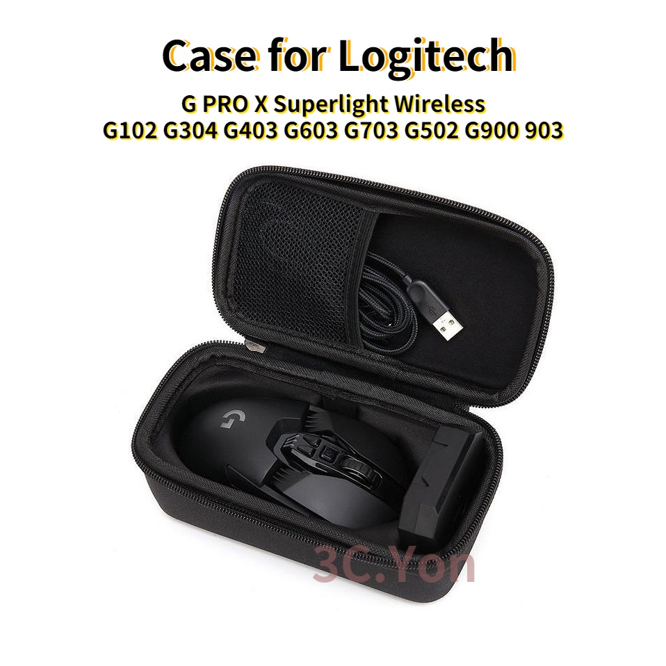 เคสแข็ง EVA กันน้ํา กันกระแทก สําหรับ Logitech G PRO X Superlight Wireless G102 G304 G403 G603 G703 G502 G900 903