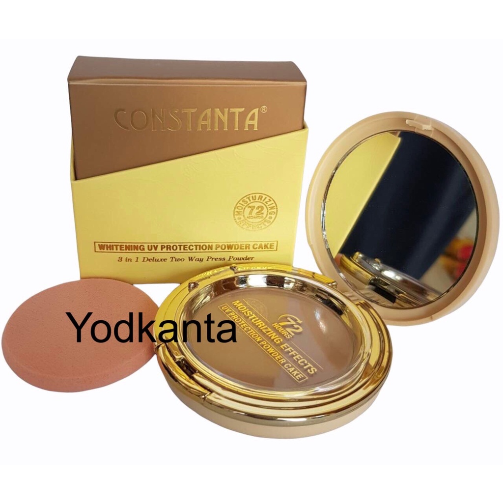 Constanta (แท้) แป้งพัฟตลับทอง แท้100%