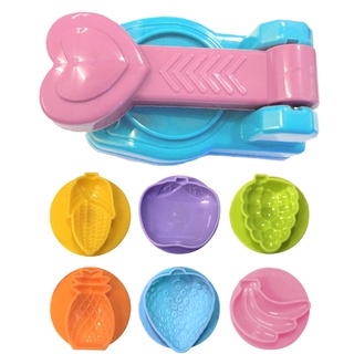 คิดอาร์ท แม่พิมพ์แป้งโดว์ แบบปั๊ม แม่พิมพ์ผลไม้  6+1 Kidart Molds play Dough  Fruit. (SET-LS-B)