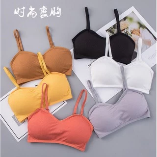 #068 มาใหม่🔥🔥 ชุดชั้นในเซ็กซี่ มีหลายสีให้เลือก ใหม่การออกแบบผ้าด้าย sport bra สายรัดที่สามารถปรับได้ COK