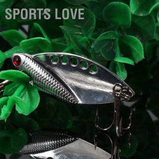 Sports Love เหยื่อโลหะแรงเหวี่ยงเหยื่อรอกตกปลา Crankbait 50มม 11กรัม