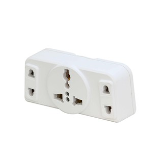 โตชิโน ปลั๊กแปลงแยก 3 ทาง ขาแบน รุ่น TW-3 UNIVERSAL Toshino adapter 3 way split flat pin model TW-3 UNIVERSAL