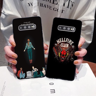 เคสโทรศัพท์มือถือแบบนิ่ม ลาย Stranger things season 4 สีดํา สําหรับ Samsung Galaxy S22 Ultra 5G S21 FE S21 Plus S21 Ultra A52 A72 A10S