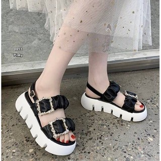 มัฟฟินเพชร  งานน่ารัก pu นิ่มมมมาก ประดับด้วยอะไหล่ทองล้อมเพชร ใส่สบาย