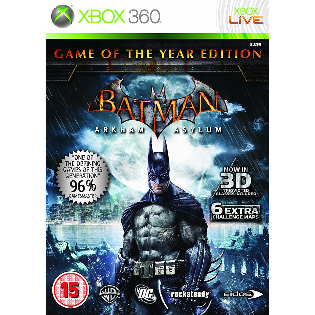 แผ่น XBOX 360 : Batman Arkham Asylum GOTYE ใช้กับเครื่องที่แปลงระบบ JTAG/RGH  | Shopee Thailand