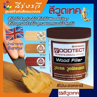 WOODTECT Woodfillerx วูดเทค วูดฟิลเลอร์ (อุดโป๊วไม้ อะครีลิค สูตรน้ำ)