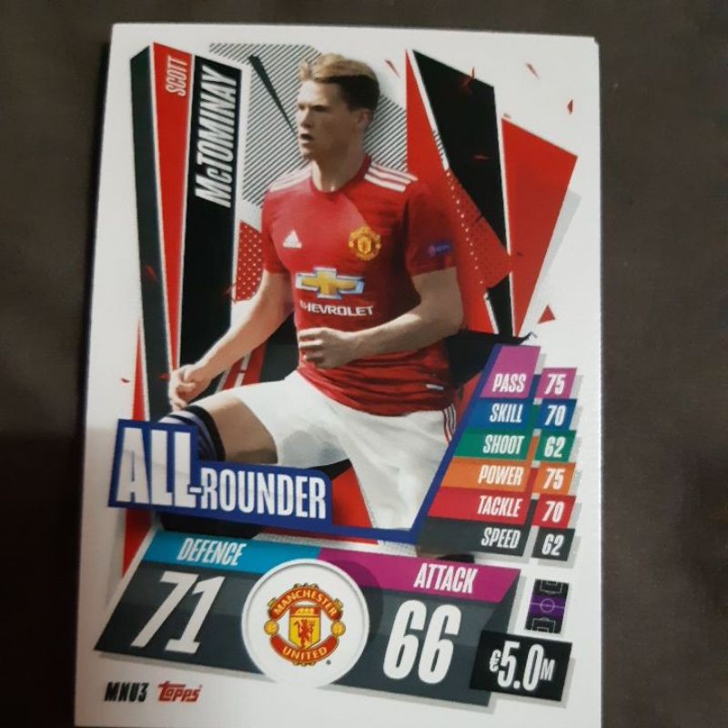 Topps UEFA Champions League Match Attax Card base 2020-21 Manchester United