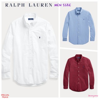 RALPH LAUREN GARMENT-DYED OXFORD SHIRT ( MEN SIZE )