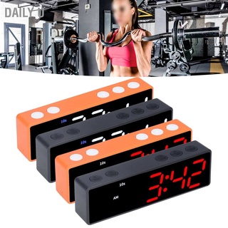 Daily U Training Timer LED Digital Multifunctional Electronic Desktop Clock for Bedroom Fitness Room