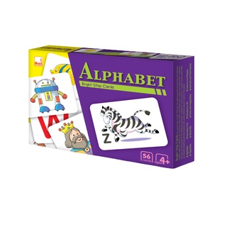 Bright Step Cards Alphabet - บัตรภาพคำศัพท์ภาษาอังกฤษ เรียนรู้เกี่ยวกับอักษรภษาอังกฤษ (3+ ขวบ)