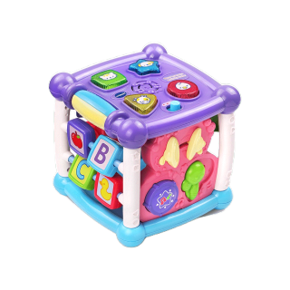 VTech Purple Color Baby Activity Cube 9 in 1 Early Learning Busy 6-36 เดือน กล่องกิจกรรม 6 ด้าน เสริมพัฒนาการ สำหรับเด็ก