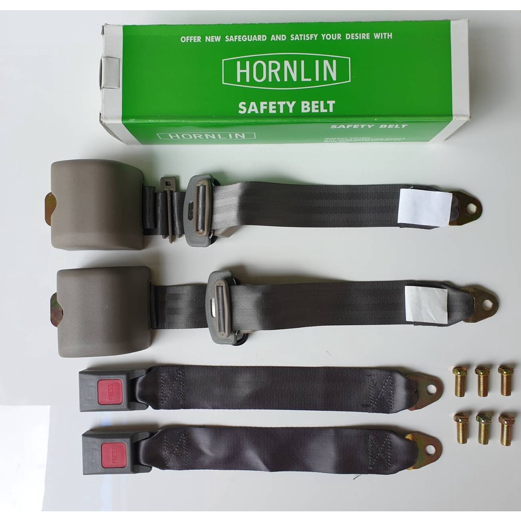 เข็มขัดนิรภัย 3จุด AUTO สีเทา มี ม.อ.ก สายล็อกแบบผ้า LH/RH SET ละ790บาท