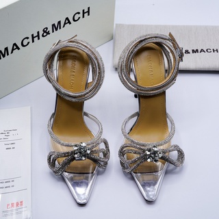 รองเท้าส้นสูง Mach &amp; Mach Heel SS21 สูง 10cm มาพร้อมกล่องอุปกรณ์ครบ ถ่ายรูปจากสินค้าจริง Size 36 ถึง 40