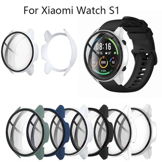 เคสกระจกกันรอยหน้าจอ ขอบแข็ง สําหรับ Xiaomi S1 Sports Version Smart Watch เคสกันกระแทก สําหรับ Xiaomi S1