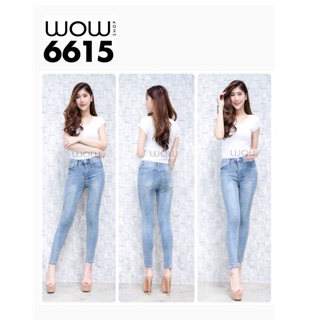 Jeans WOW  ทรงสกินนี่ใส่แล้วขาเรียว เข้าใหม่ พร้อมส่งจ้า