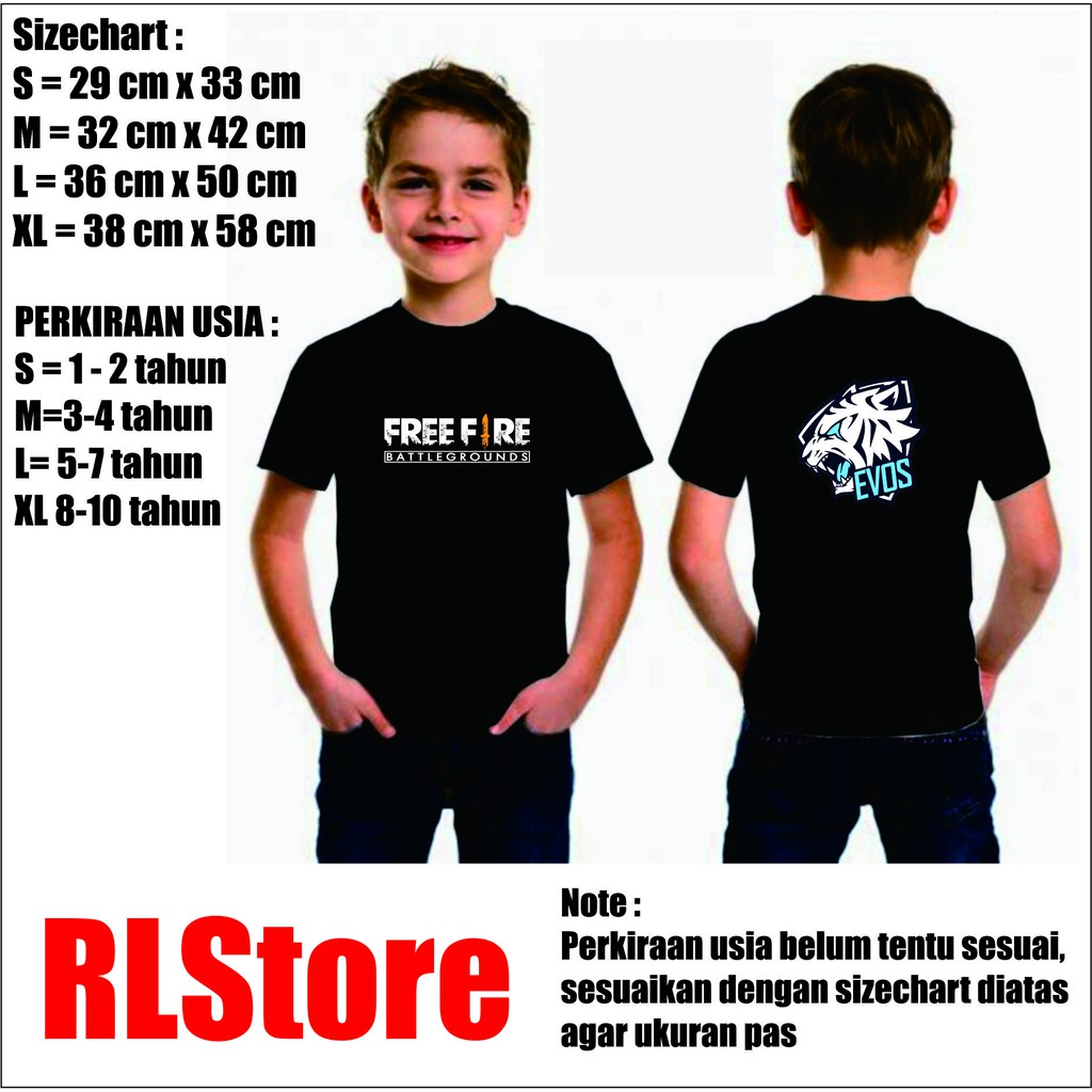 ! เสื้อยืดเด็ก& 39;s ทีมไฟฟรี Evos ESport E Sport Game Distro kids