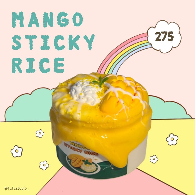 สไลม์ DIY ข้าวเหนียวมะม่วง “Mango Sticky Rice” | fufustudio_
