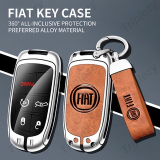 เคสกุญแจรีโมทรถยนต์ หนังสังกะสีอัลลอย อุปกรณ์เสริม สําหรับ Fiat Freemont Auto