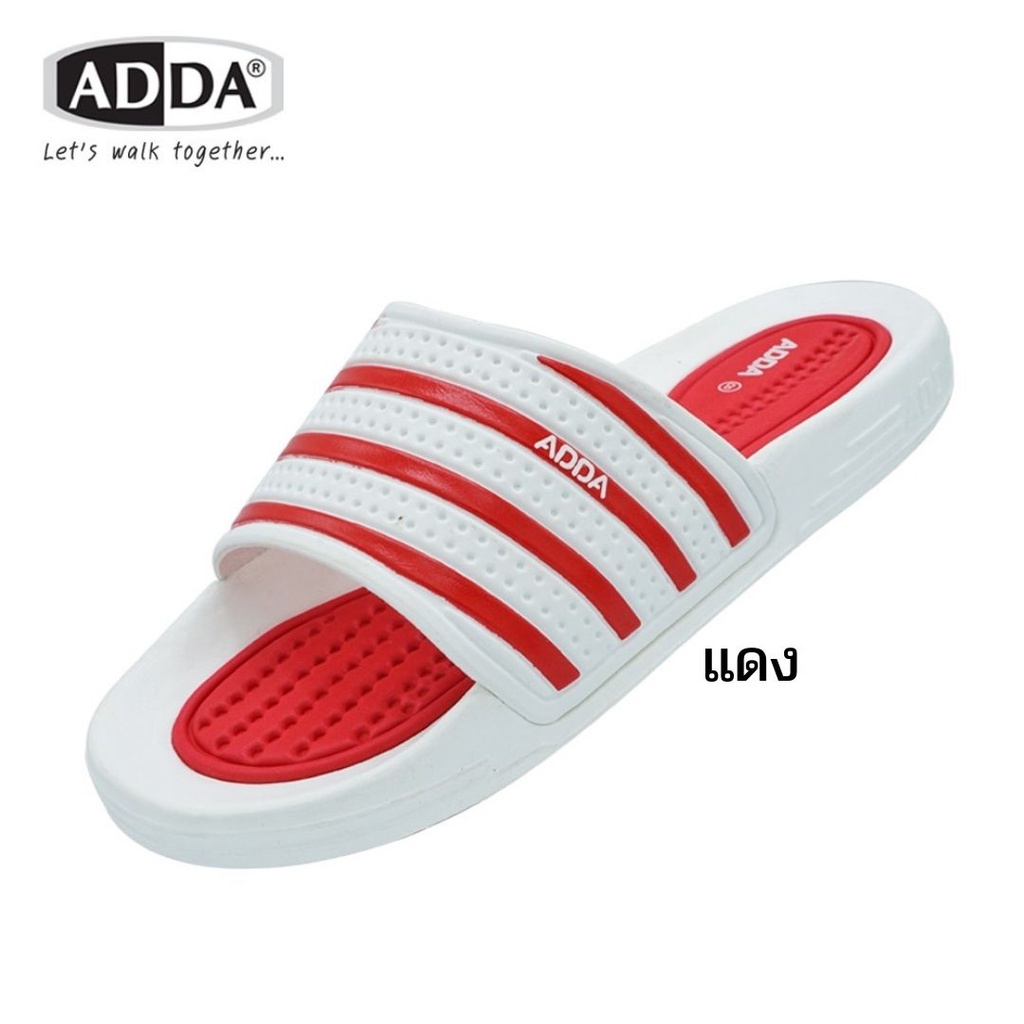 รองเท้าแตะ แบบสวม ลายริ้ว  ADDA (แอดด้า) รุ่น 3T15 ไซส์ 6-9 รุ่นสุดฮิต สีแดง กรม เทา ดำ นุ่ม ใส่สบาย
