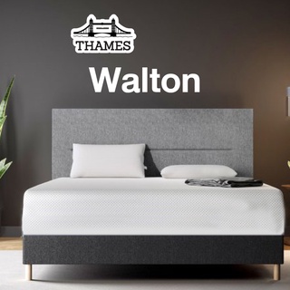 Thames [ส่งฟรี] ที่นอนสปริงผ้านุ่มรุ่น Walton 2 คิ้ว หนา 8 นิ้ว ที่นอน สีขาว