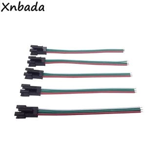 สายเคเบิลเชื่อมต่อ JST 3Pin 3 Pin ตัวผู้ ตัวเมีย สําหรับแถบไฟ LED WS2812B WS2811 WS2812 พิกเซล 10-50 คู่