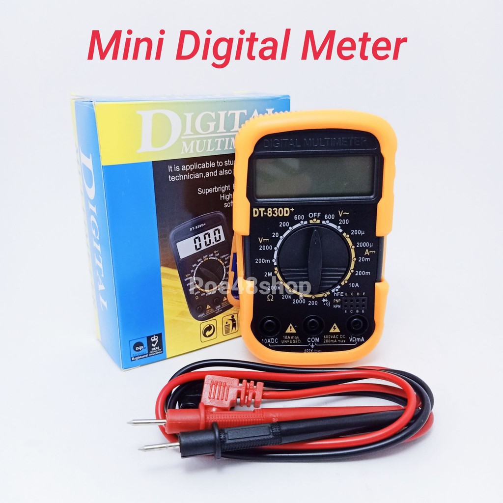 มินิ ดิจิตอล มัลติมิเตอร์ DT-830D Mini Digital Multimeter DT-830D มิเตอร์วัดไฟ